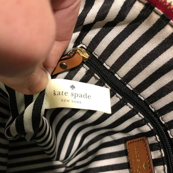 Hot Pink Kate Spade Bag w/Front Turn Lock Pocket - Picture 12 of 14